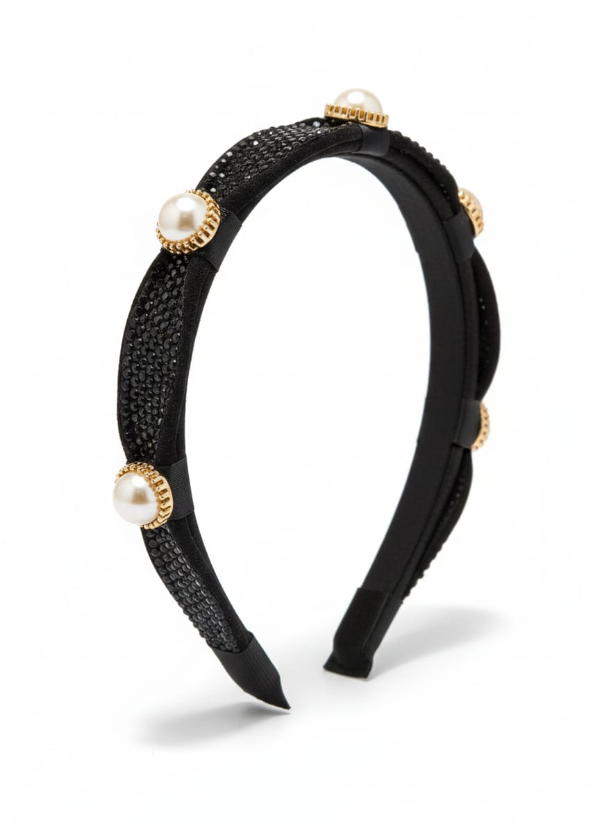 Black Rhinestone Headband