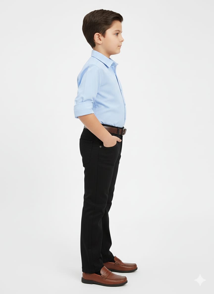 Black smart-casual trousers