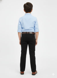 Black smart-casual trousers