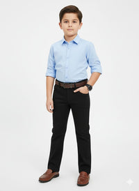 Black smart-casual trousers