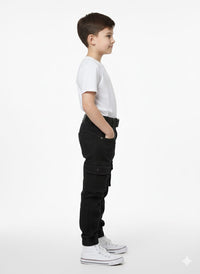 Black smart-casual trousers