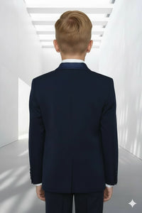 Boy’s Formal Blue Tuxedo Set
