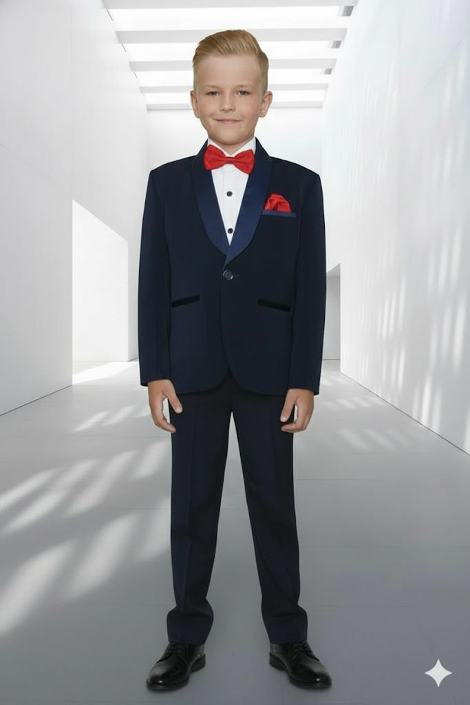 Boy’s Formal Blue Tuxedo Set
