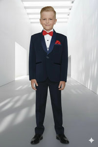 Boy’s Formal Blue Tuxedo Set