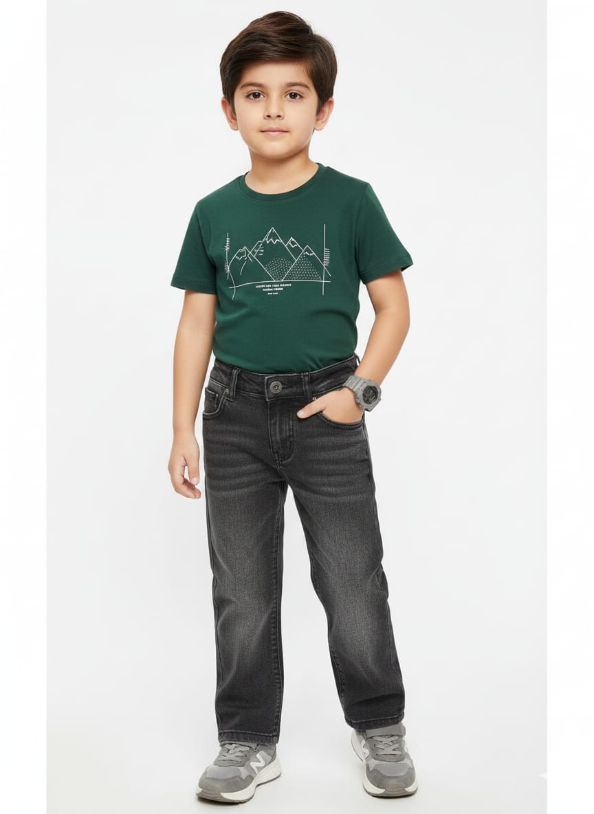 Charcoal Grey (or washed black) Denim Jeans