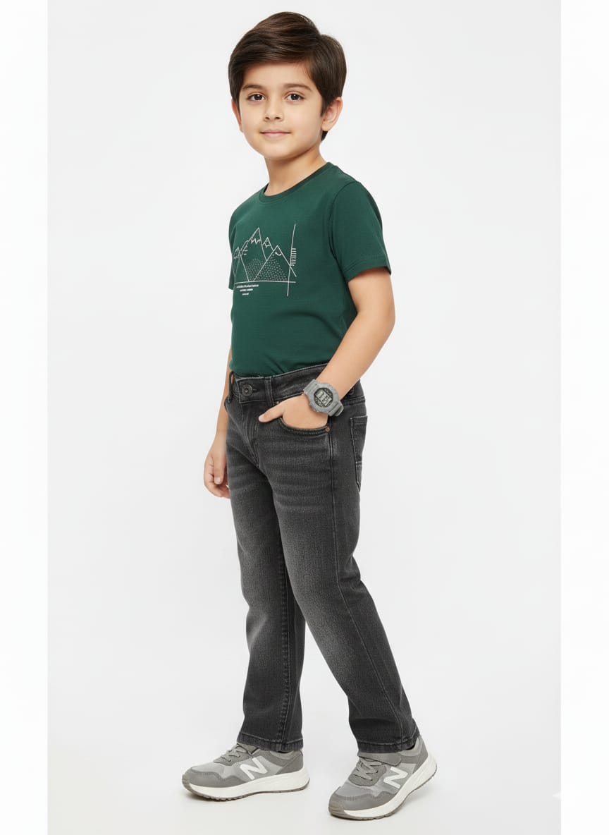 Charcoal Grey (or washed black) Denim Jeans