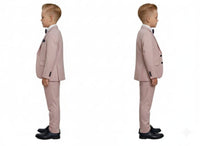 Checkered 3-piece Suit Set Pink