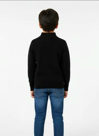 Classic Black Mock Neck Sweater