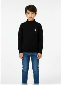 Classic Black Mock Neck Sweater