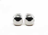 Classic White & Black Lace Prewalker Sneakers