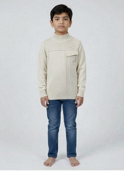 Color-Block Crew Neck Sweater for Boys