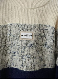 Color-Block Crew Neck Sweater