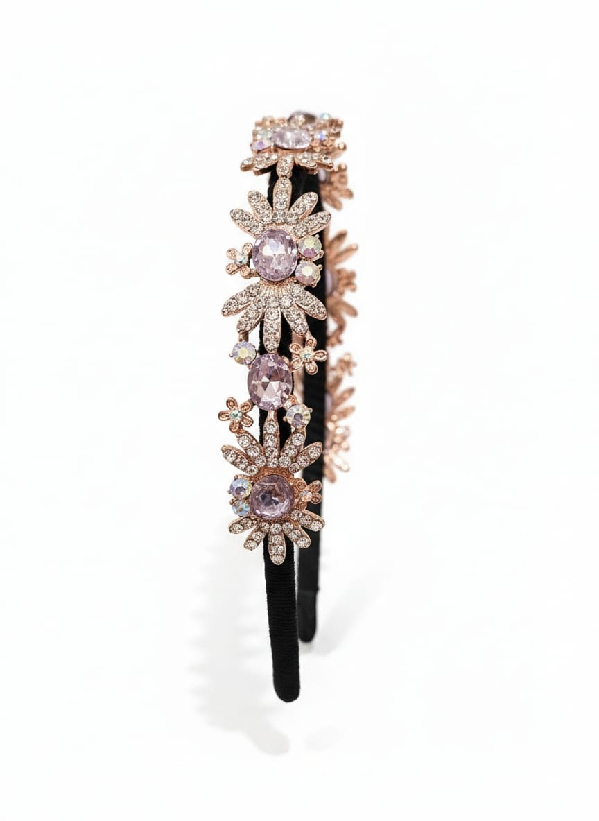 Copper Toned Floral Headband