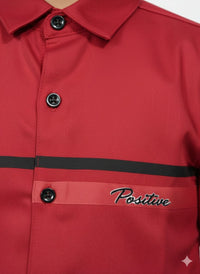Crimson red Glaze Shirt