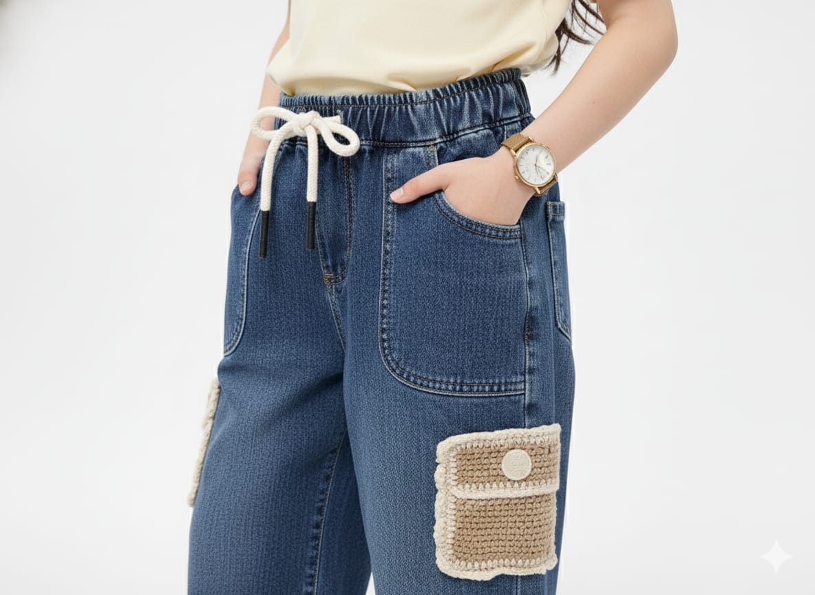 Crotia Patch Blue Jeans