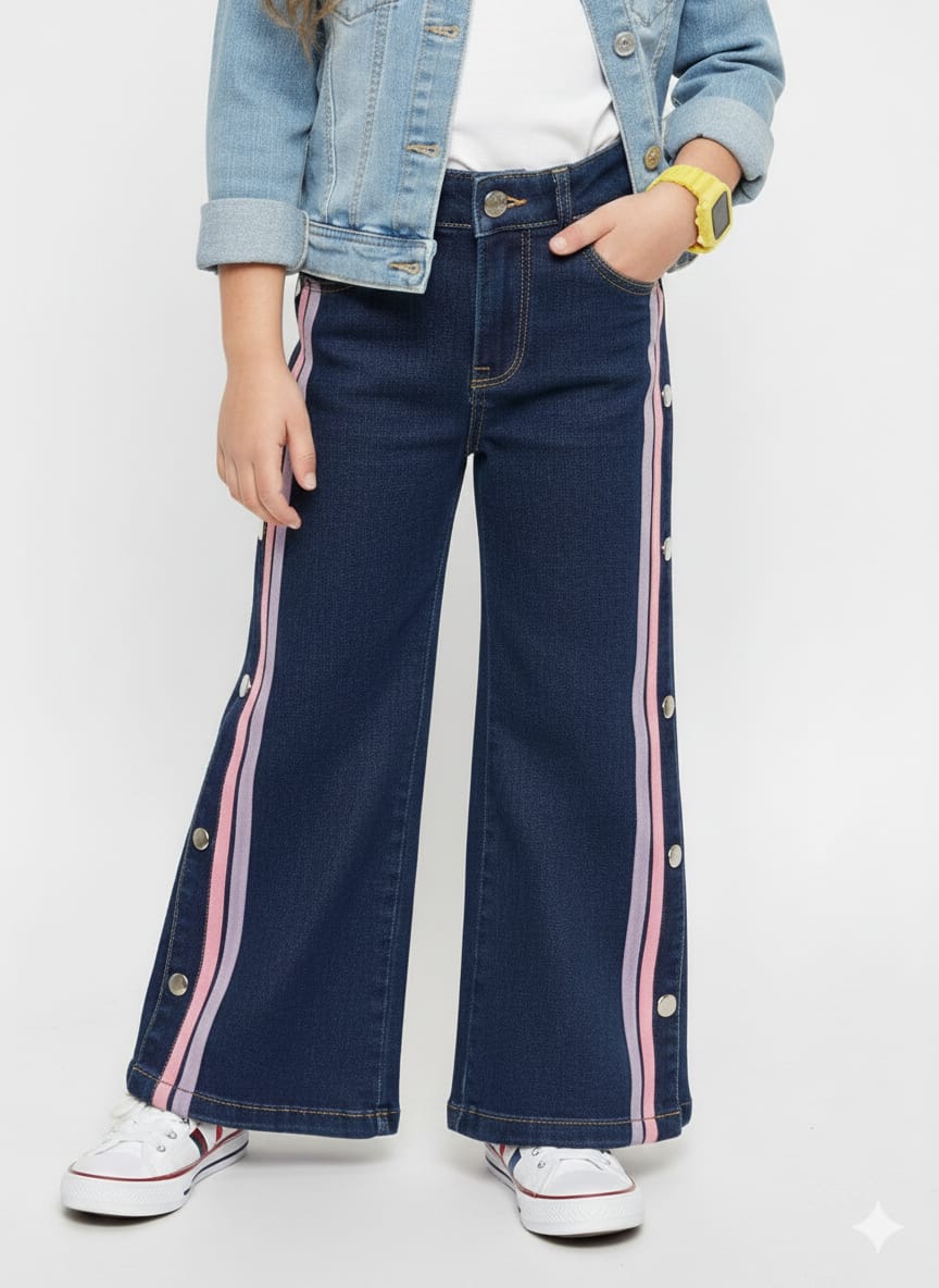 Dark Indigo with Pink Lilac stripe