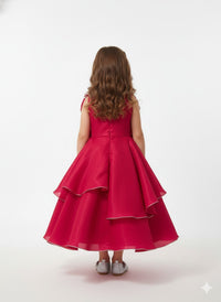 Dark Pink or Raspberry-toned formal dress