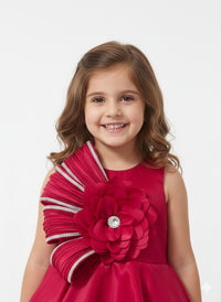 Dark Pink or Raspberry-toned formal dress