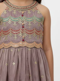 Dusty Lilac Dhoti Set