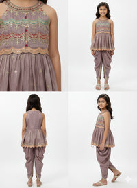 Dusty Lilac Dhoti Set