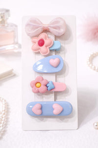 Five-piece set of hair clips