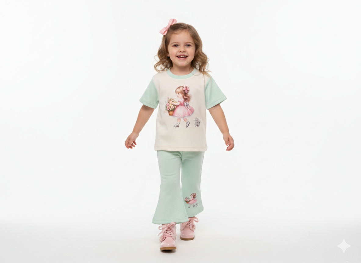 Pastel Garden Whimsy Cord Set