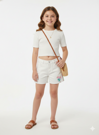 Tulip Sparkle Denim Shorts
