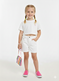 Toddler Girls' Classic Indigo Denim Shorts