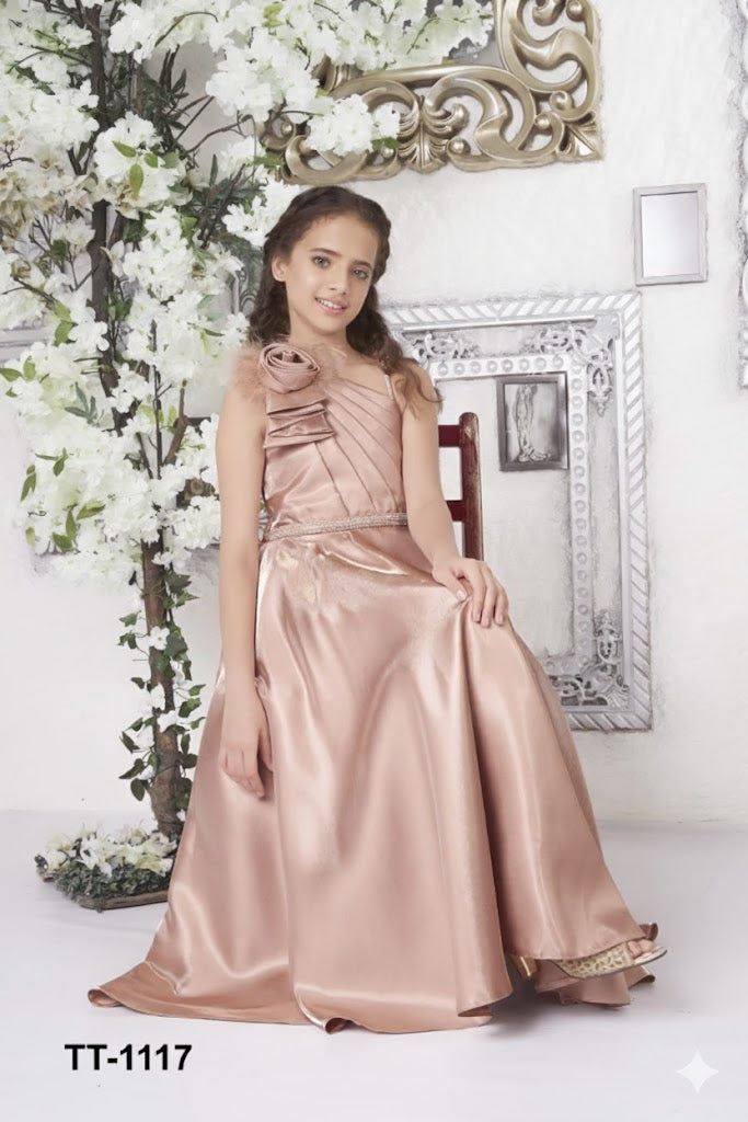 Golden Off Shoulder Gown