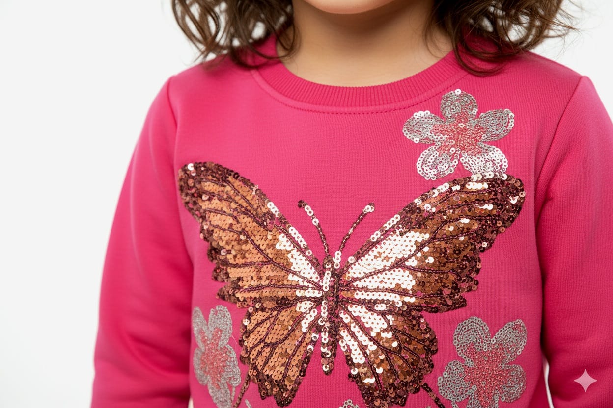 Hot Pink Butterfly Top