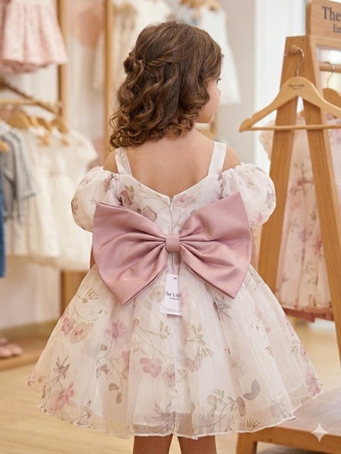 Floral Onion Organza Light Weight Dress