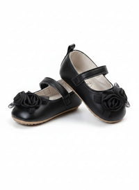 Infant Black Matte Finish Rosette Bellie
