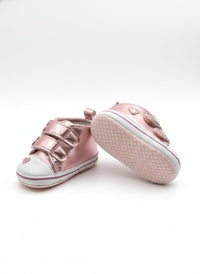 Infant Metallic Rose Gold Sneakers