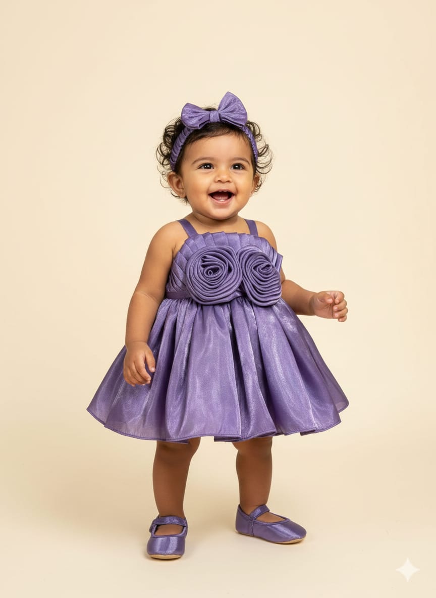 Lavender Party Dress for Infants