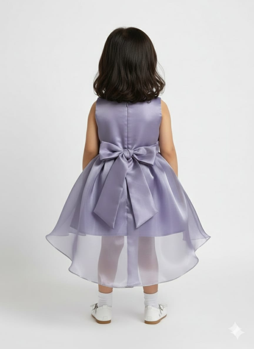 Lilac-coloured Butterfly Party Dress