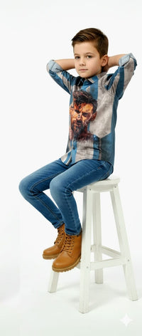 Messi Button Down Shirt