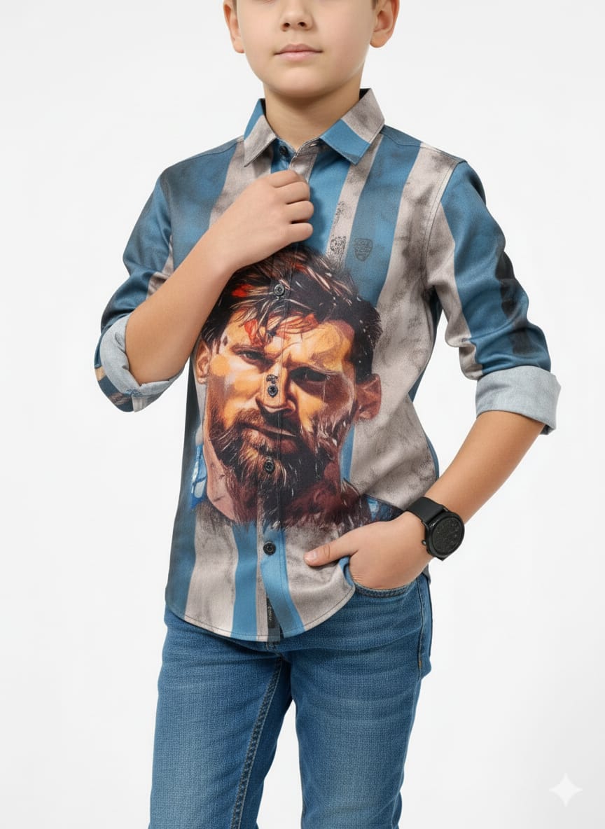 Messi Button Down Shirt