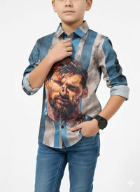 Messi Button Down Shirt