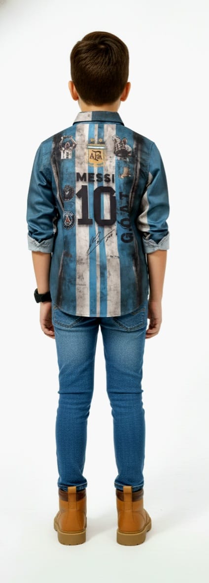Messi Button Down Shirt