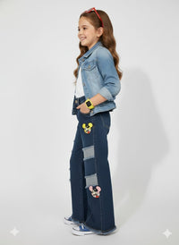 Mickey Mouse Retro Style Dark Indigo Jeans