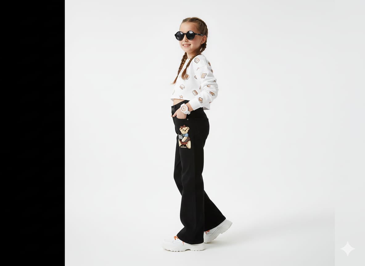 Minie Mouse Patch Black Cargo