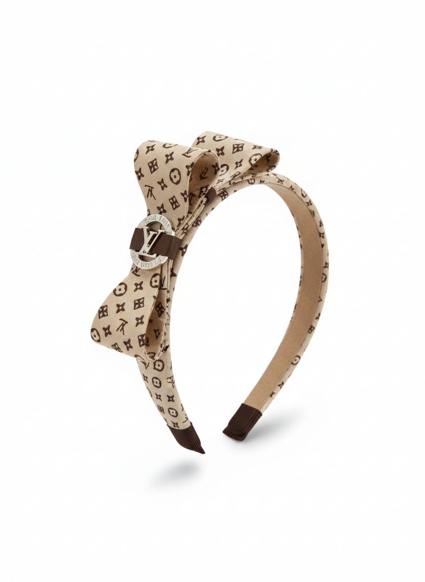 Monogram Bow Headband LV