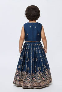 Navy Blue Lehenga Set