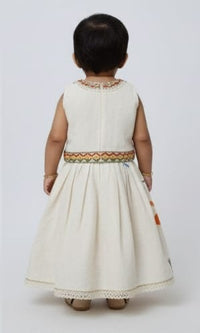 Off-white Lehenga with Embroidery