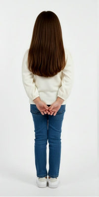 Off-white Top with Peter Pan Collar