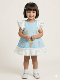 Baby Blue Scuba Dress