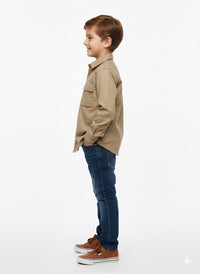 Brown Casual Full Sleeves Shirt