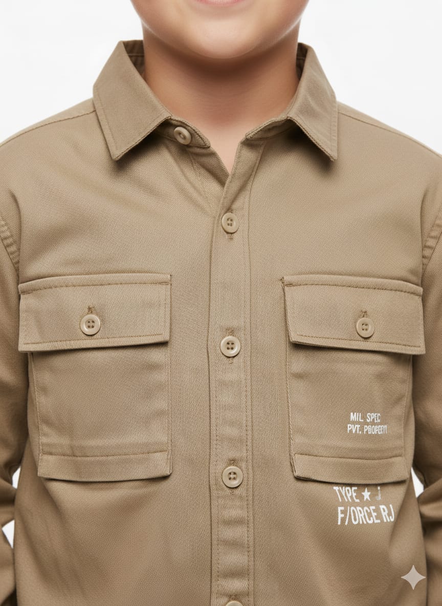 Brown Casual Full Sleeves Shirt