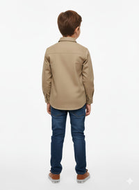 Brown Casual Full Sleeves Shirt