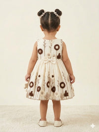 Offwhite Embroidered Frock